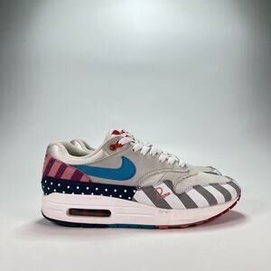 Nike Air Max 1 Parra White Grey Limited Edition Sneakers AT3057-100 Men's Sz 7.5